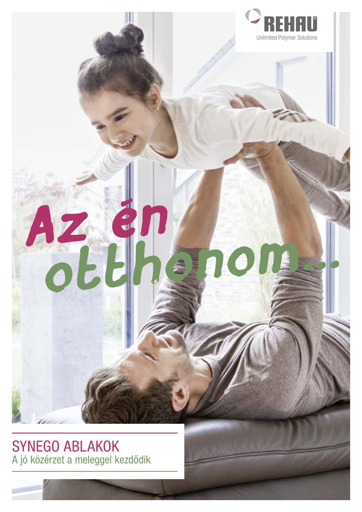 REHAU SYNEGO ablakprofil prospektus címlapja